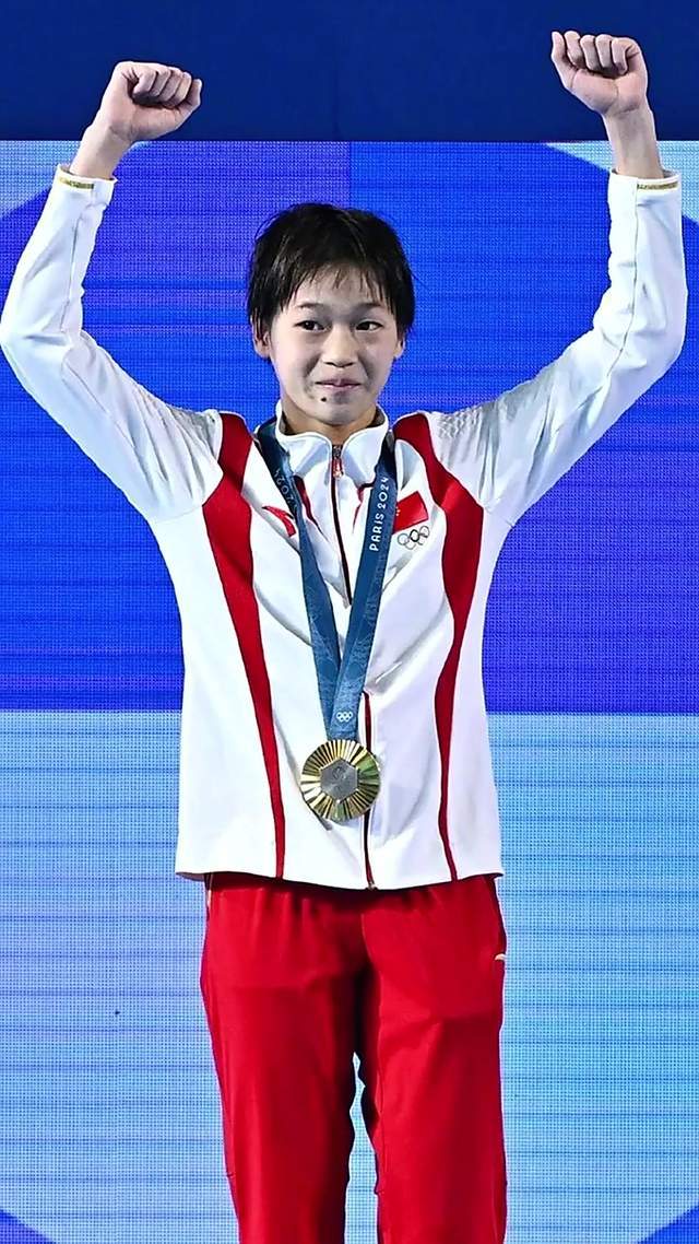 全红婵，拿了冠军之后没有特别开心